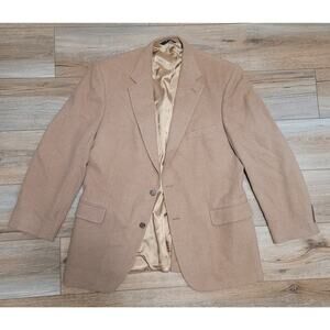 BROOKS BROTHERS 100% Camel Hair Men's Blazer 43 R Beige Tan